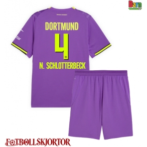 Borussia Dortmund Nico Schlotterbeck #4 Tredje Kläder Barn 2026-27 Kortärmad (+ Korta byxor)